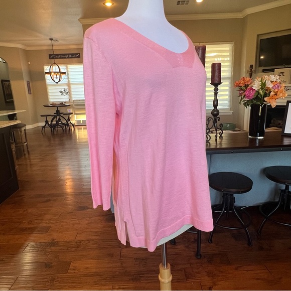 Talbots Lightweight Sweater Women’s Size Large Pink - Picture 4 of 14